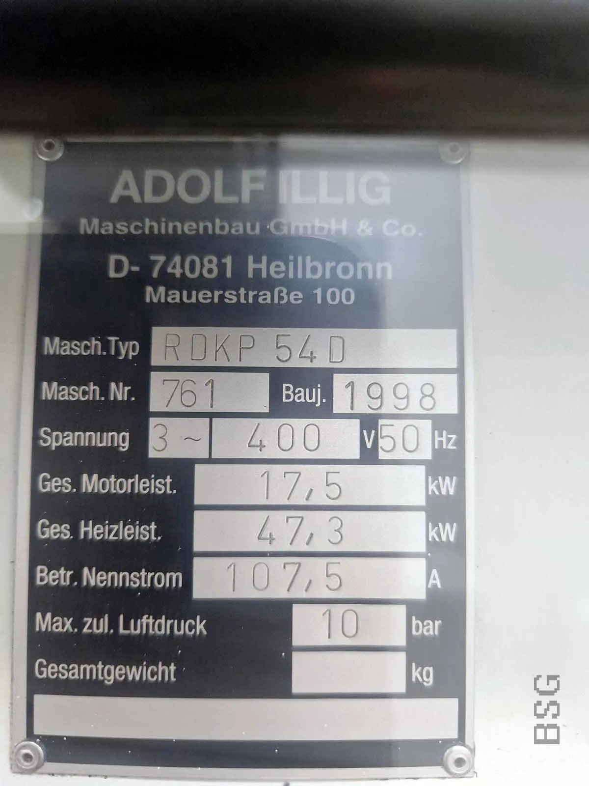 Illig RDKP 54 d (WE1139), product image 1